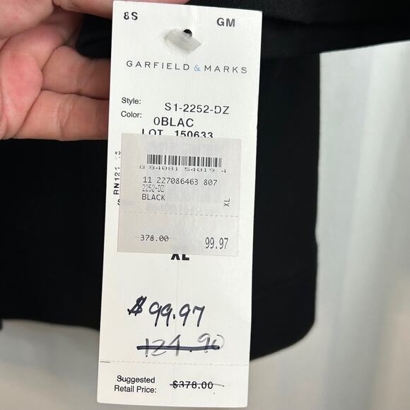 Garfield & Marks "The Front Jacket"  Tie Front Black Women's Plus Size XL NWT - Picture 7 of 10